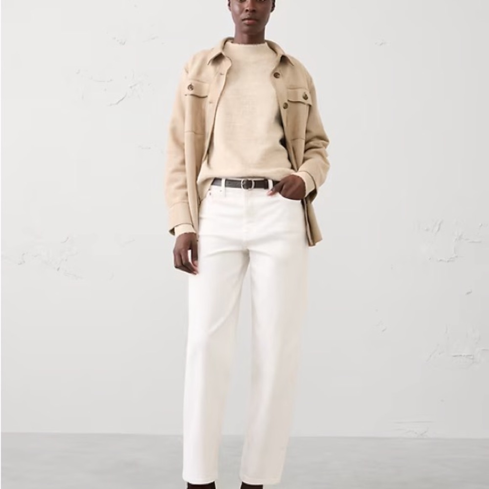 Banana Republic Factory Soft Beige Sweater - Picture 3 of 4